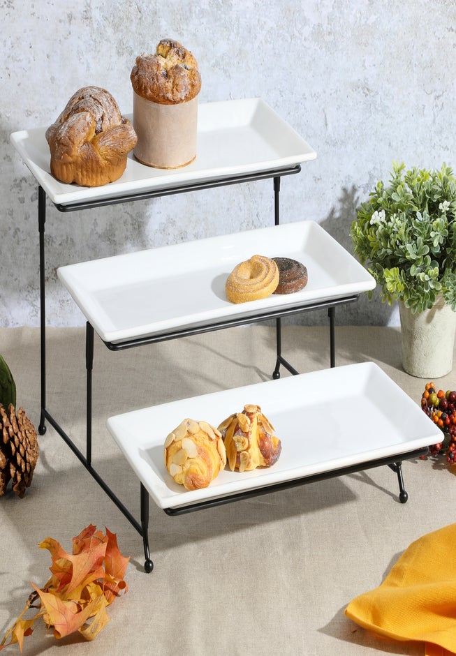 3-Tier Serving Set with Stand image number 0