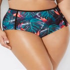 High Waist Piped Swim Brief image number null