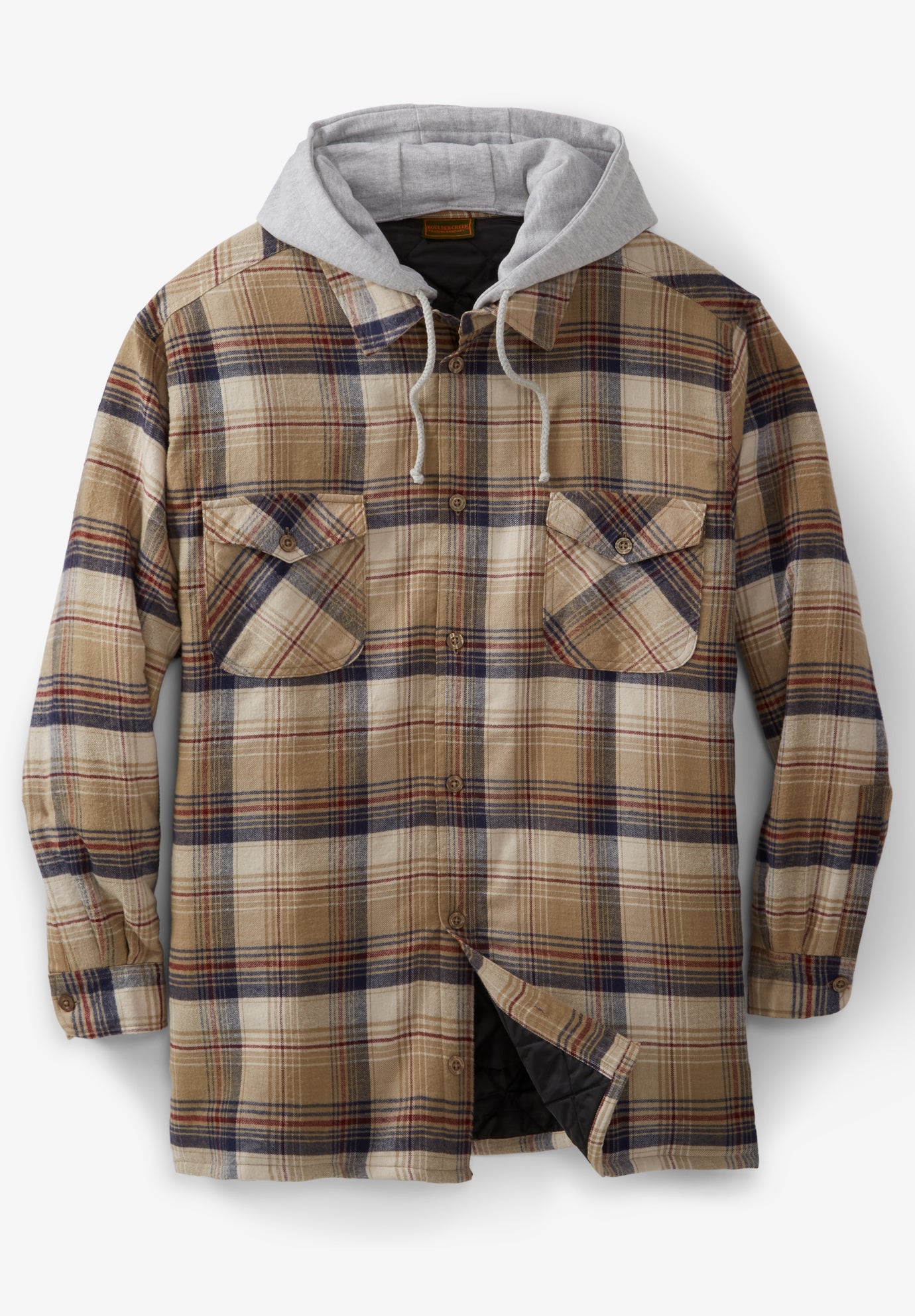 Removable Hooded Shirt Jacket image number 0