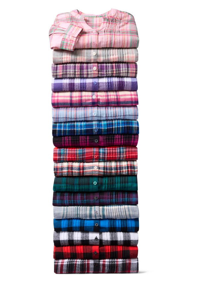 Pintucked Flannel Shirt image number 4