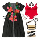  Open Front Tie-Waist Maxi Cover Up image number null
