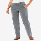 Corduroy Straight Leg Jeans image number null