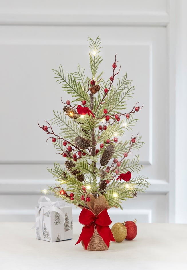 24" Cardinal Berries Tabletop Tree image number 0