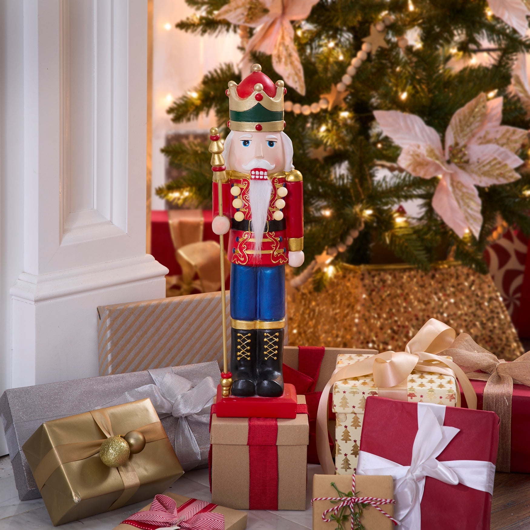 19"H Pre-Lit Nutcracker image number 0