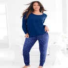 Satin Trim Sleep Tee image number null