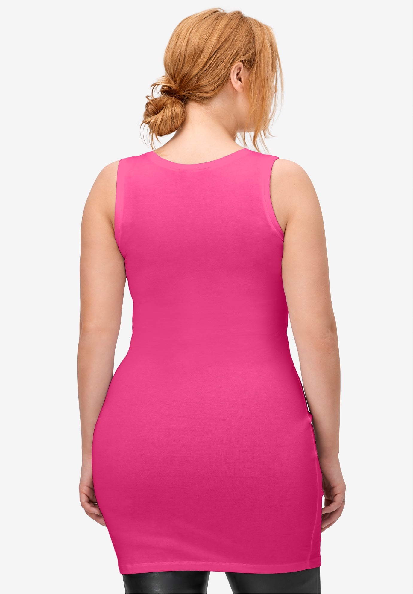 Stretch Knit Jersey Scoopneck Sleeveless Tank image number 1