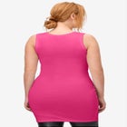 Stretch Knit Jersey Scoopneck Sleeveless Tank image number 1