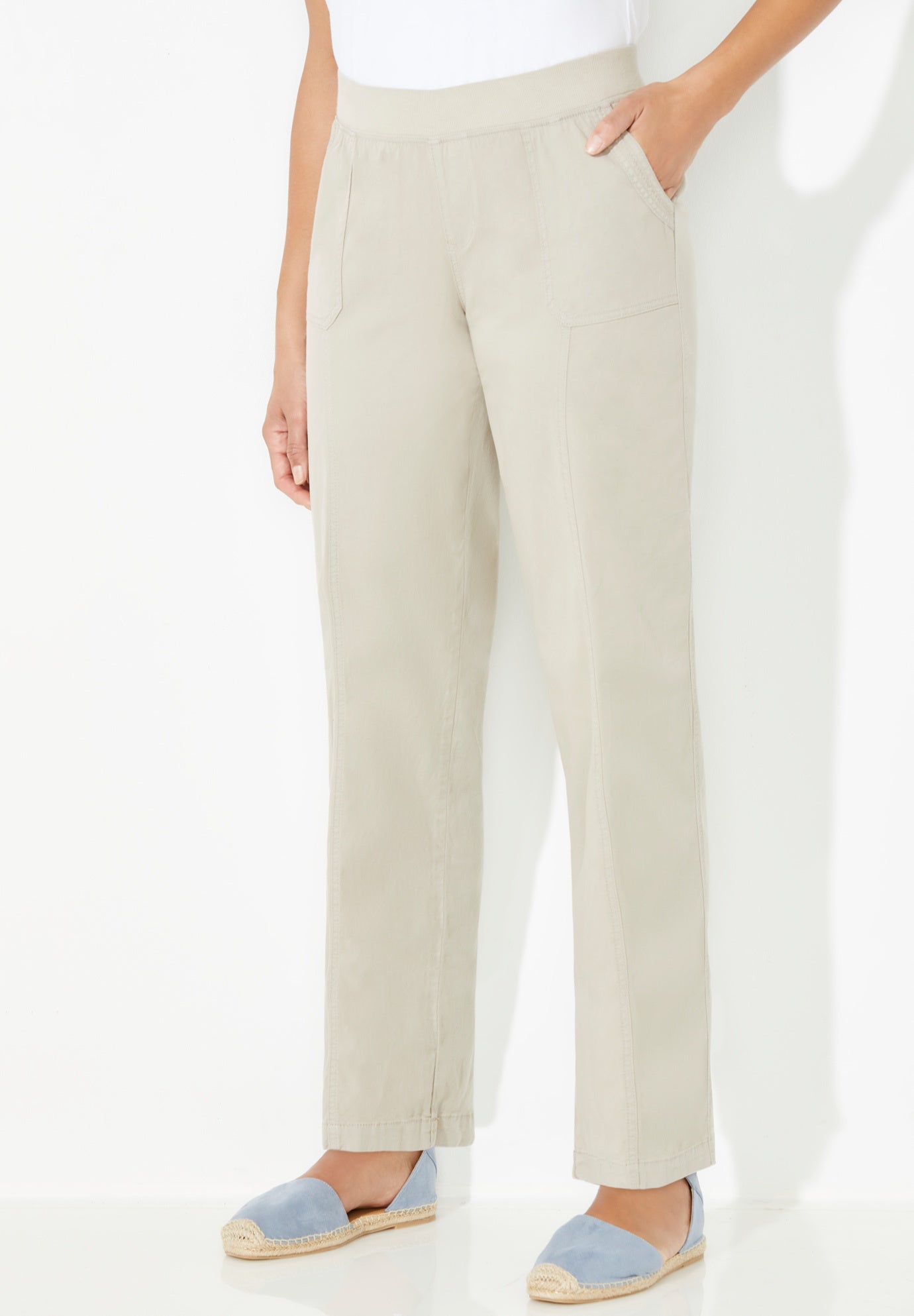 Stretch Knit Waist Cargo Pant image number 0