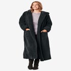 Long Hooded Berber Fleece Coat image number null