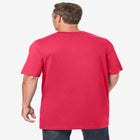 Shrink-Less&trade; Lightweight Longer-Length Crewneck T-Shirt image number null