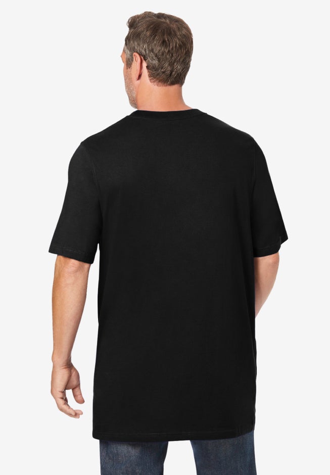 Shrink-Less&trade; Lightweight Longer-Length Crewneck T-Shirt image number 1