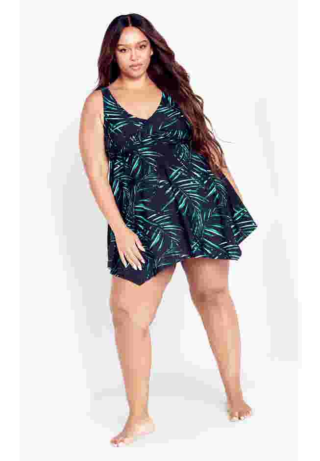 Icon Print Swimdress image number 2