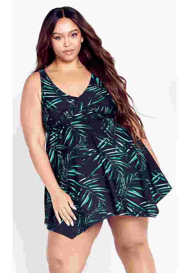 Icon Print Swimdress image number 3