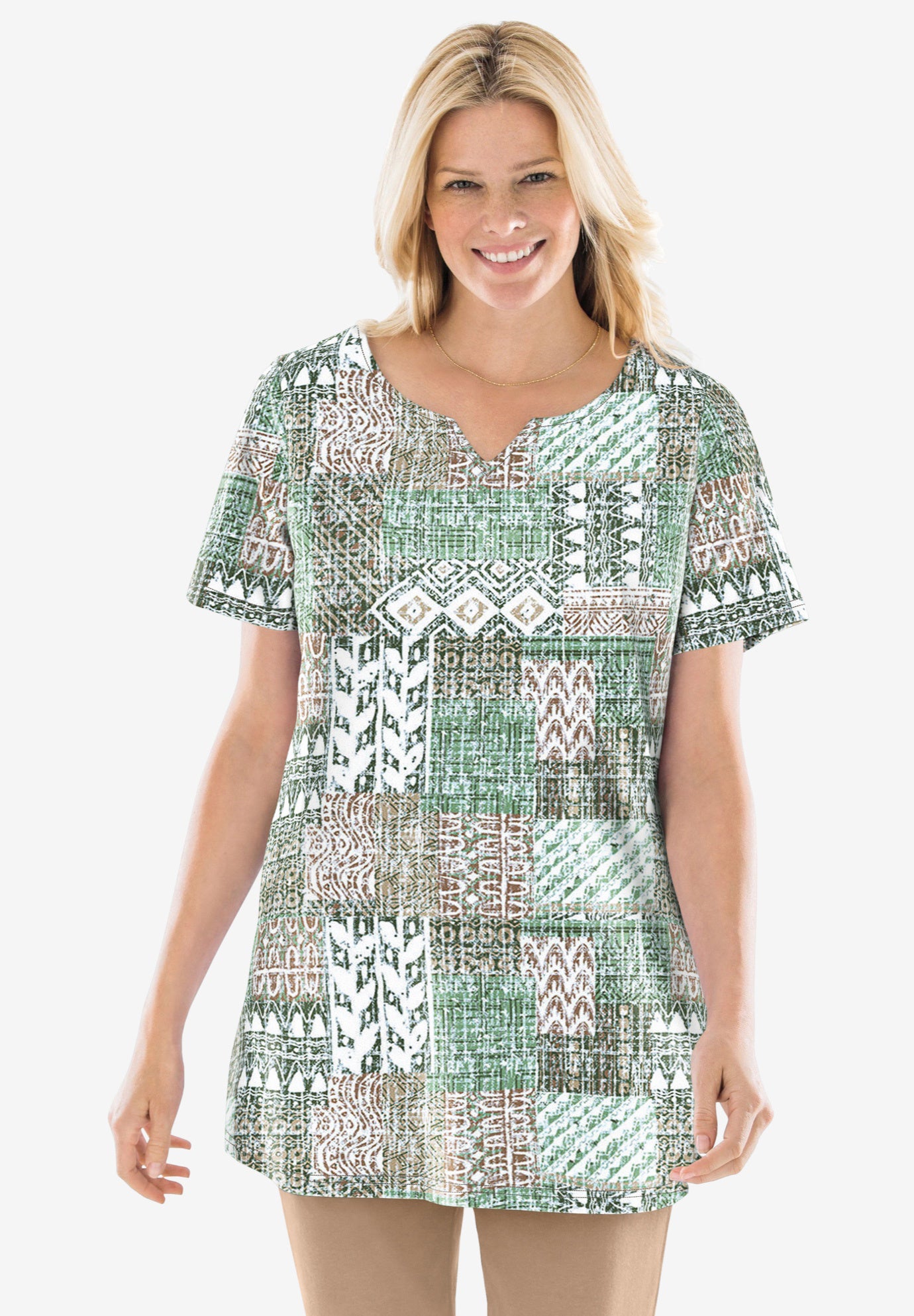 7-Day Notch-Neck Tunic image number 4