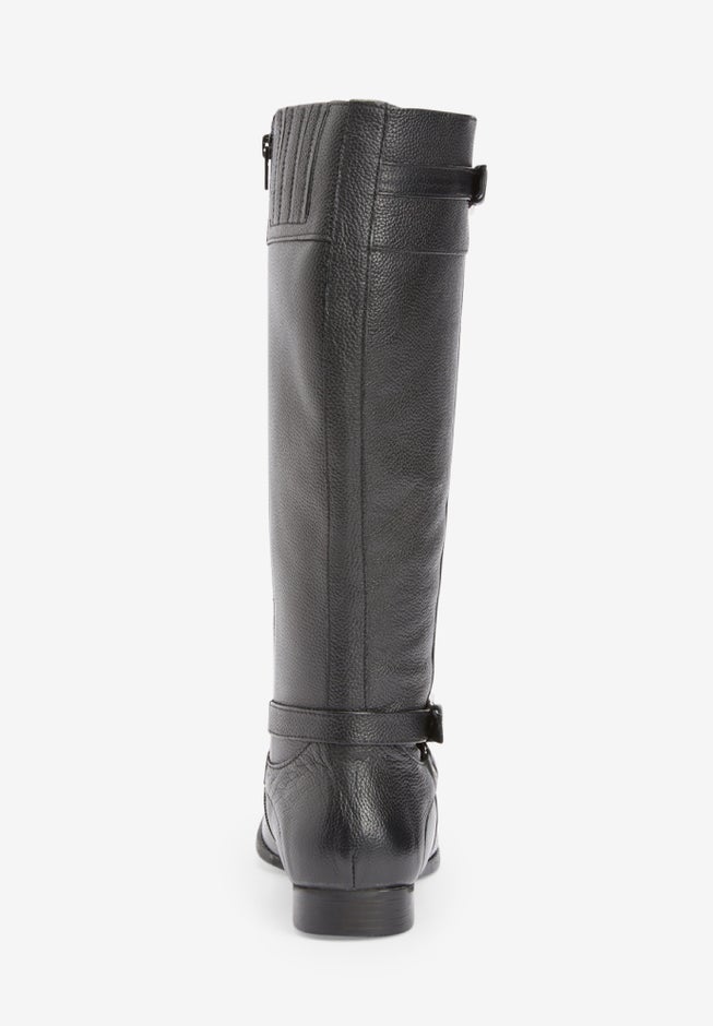 The Janis Tall Regular Calf Leather Boot By Comfortview image number 1