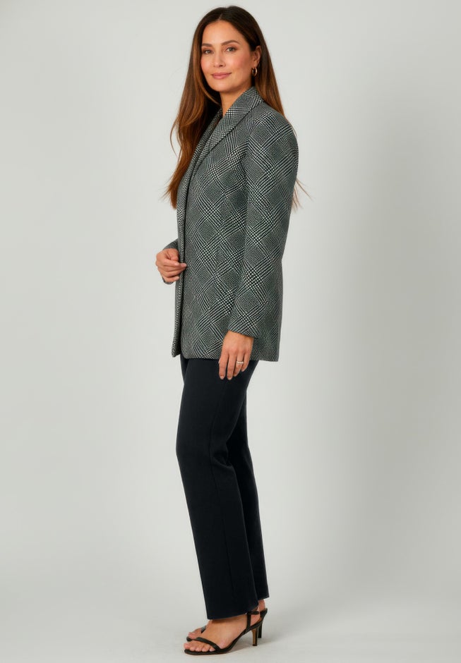 Double-Breasted Stretch Crepe Pantsuit image number 2