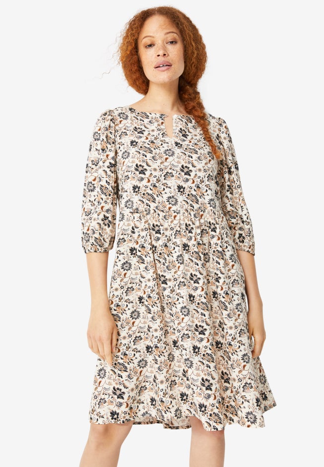 Keyhole A-line Dress image number null