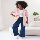 French Terry Zip-Front Hoodie With Zip Pockets image number null