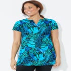 Chlorine Resistant Short Sleeve Swim Tunic image number null
