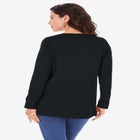 Plus Size Ultimate Cotton Crewneck Long Sleeve Tee image number null