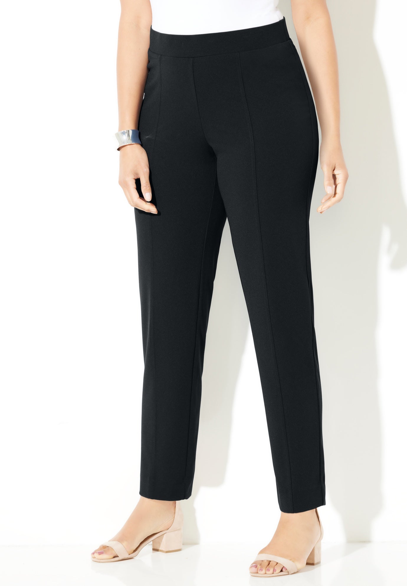 Crepe Knit Pull-On Pant image number 0