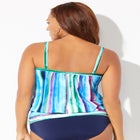 Lightweight Scoop Neck Blouson Tankini Top image number null