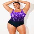 Chlorine Resistant Tank One Piece Swimsuit image number null