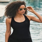 Chlorine Resistant Racerback Tankini Top image number null