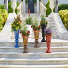 Traditional Embry Plastic Urn Planter image number null