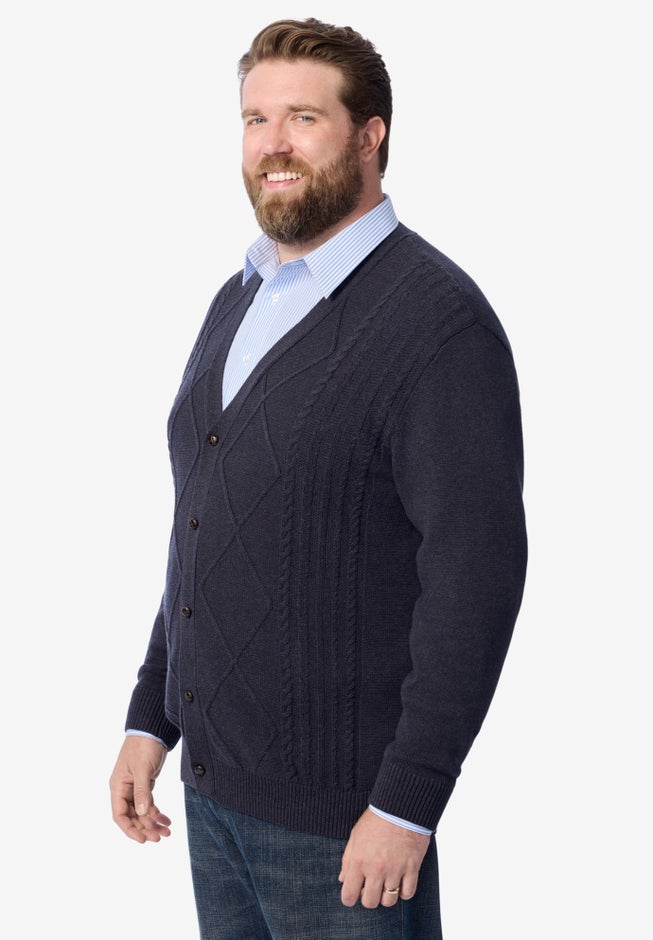Shoreman&rsquo;s Cardigan Cable Knit Sweater image number 2