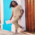 Stretch Cotton Chino Straight-Leg Pant image number null