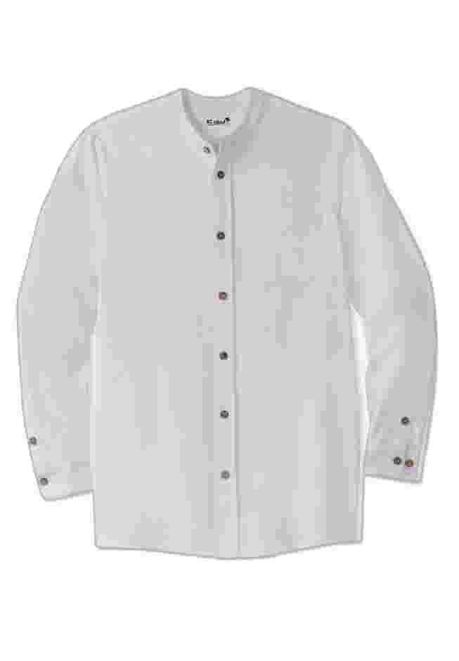Gauze Mandarin Collar Shirt image number 1