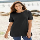 Perfect Short-Sleeve Crewneck Tee image number null