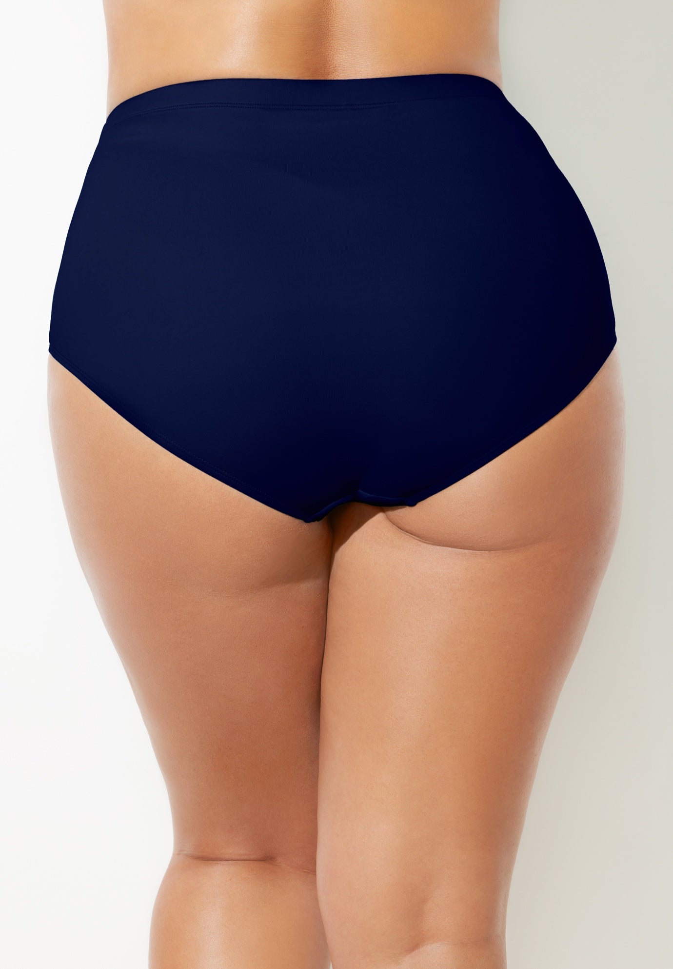 Shirred High Waist Tummy Control Swim Brief image number 1