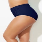 Shirred High Waist Tummy Control Swim Brief image number 2