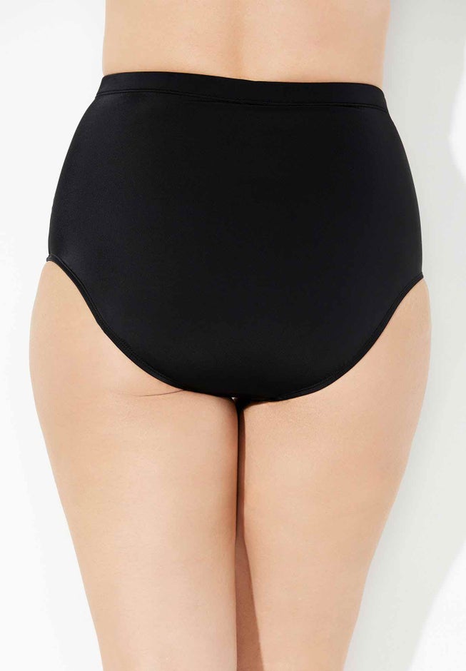 Shirred High Waist Swim Brief