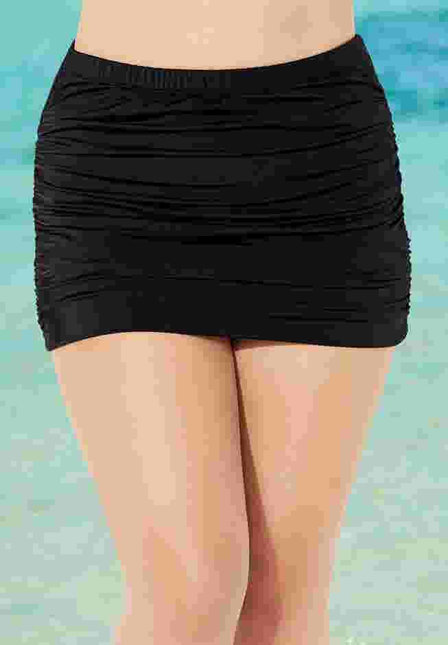 Shirred High Waist Swim Skirt image number 0