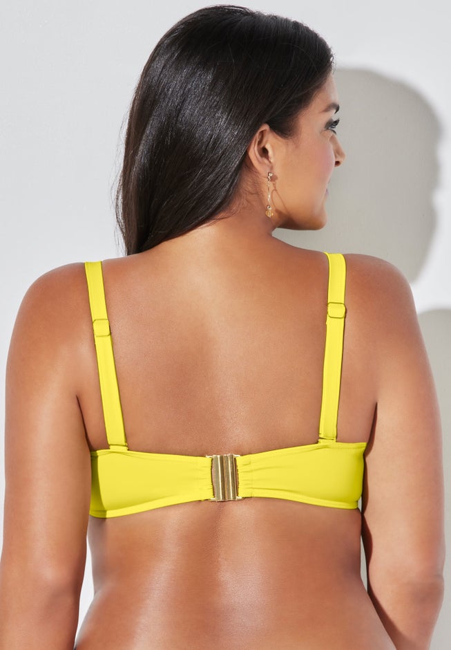 Valentine Ruched Bandeau Bikini Top image number 1