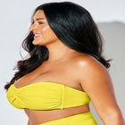 Valentine Ruched Bandeau Bikini Top image number null