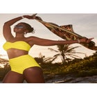 Valentine Ruched Bandeau Bikini Top image number null