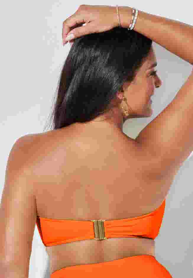 Valentine Ruched Bandeau Bikini Top image number 1