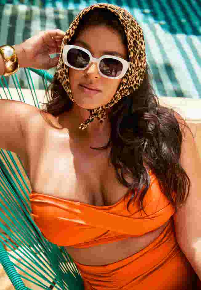 Valentine Ruched Bandeau Bikini Top image number 3