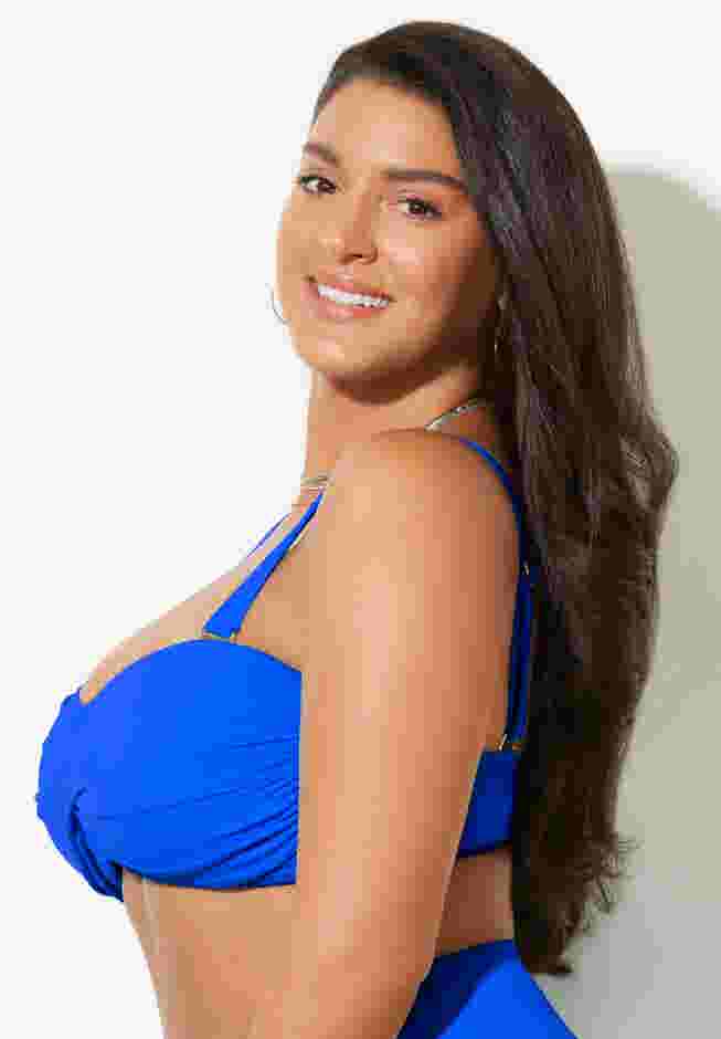 Valentine Ruched Bandeau Bikini Top image number 2