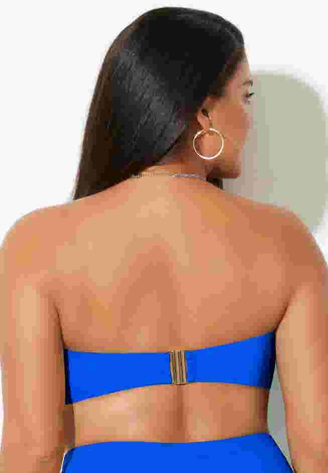 Valentine Ruched Bandeau Bikini Top image number 3