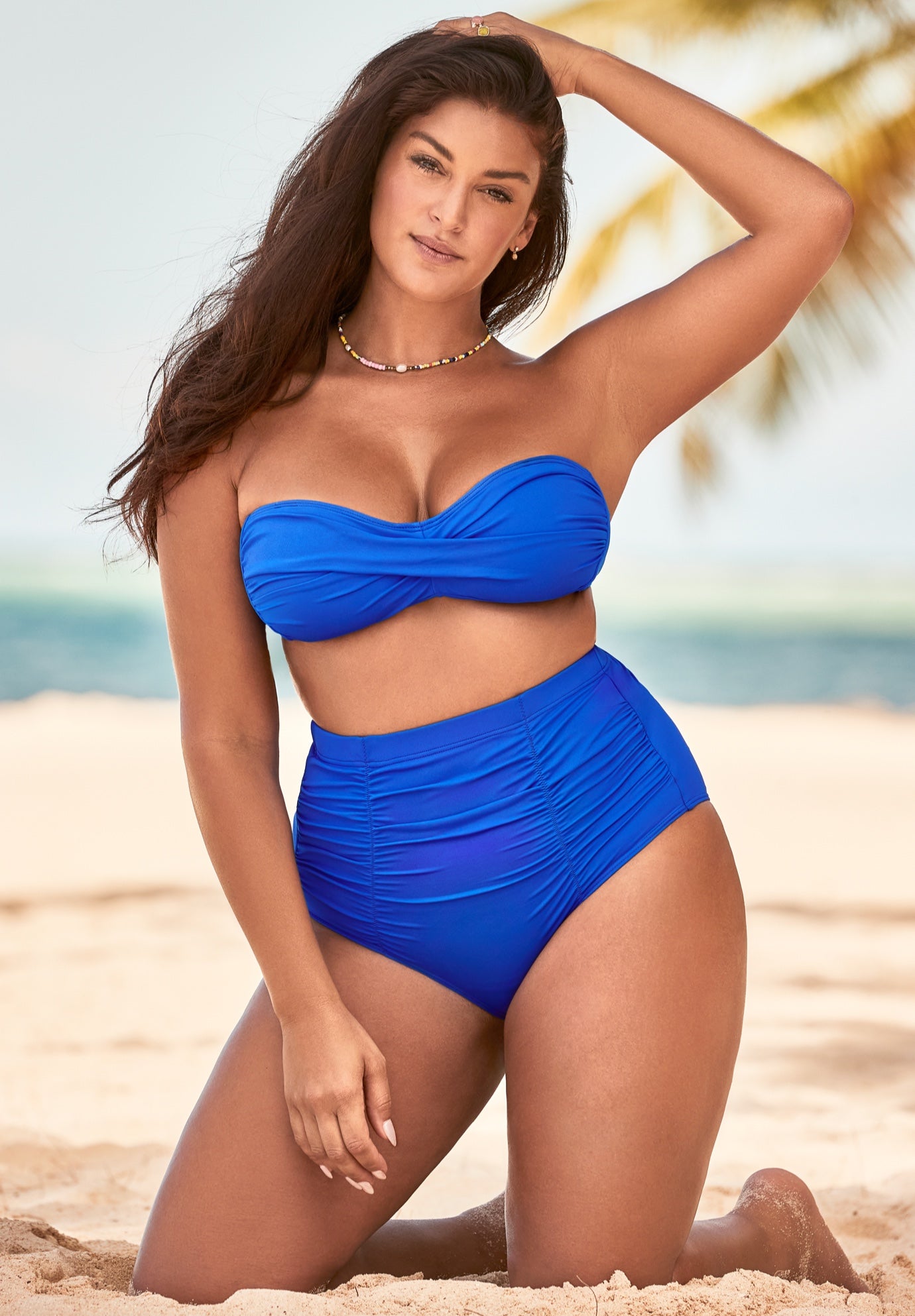 Valentine Ruched Bandeau Bikini Top image number 4