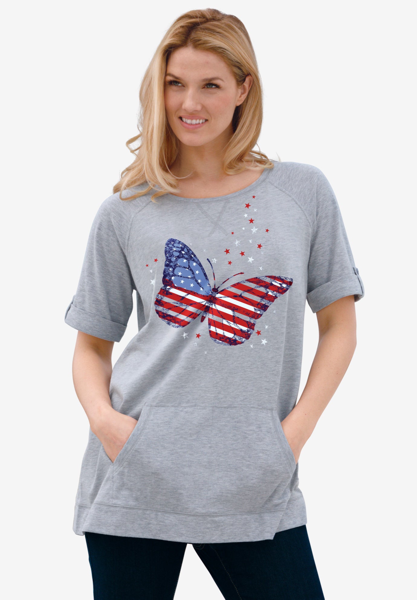 Americana Kangaroo Pocket Tee image number 0