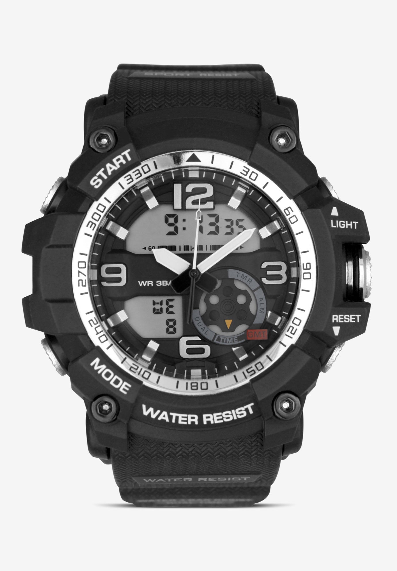Analog Digital Rugged Water Resistant Watch image number 0