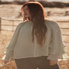 Ruffled Chiffon Blouse image number null