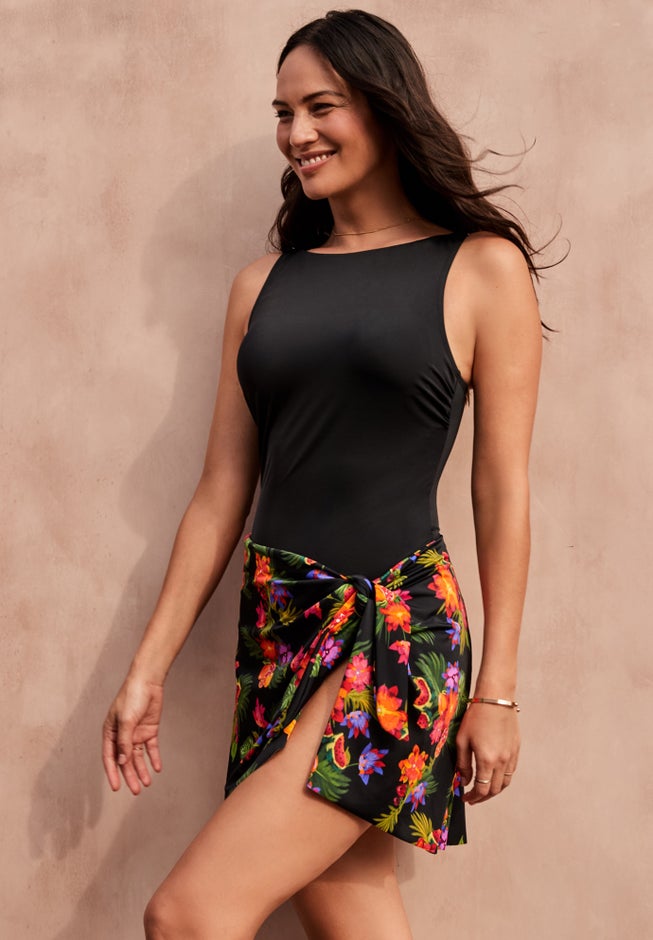 High-Neck Tank Swimdress image number 2