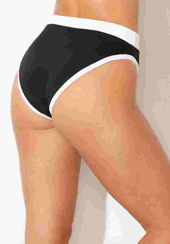Colorblock High Leg Bikini Bottom image number 1